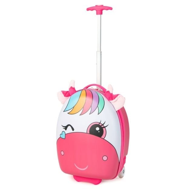 0783501270317 - Costway Einhorn Kinderkoffer - Trolly