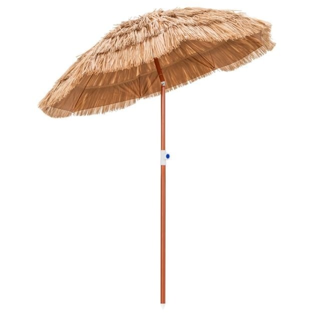 0783501338758 - Parasol - SonnParasol - Sonnenschirm aus Weidengeflecht - Höhenverstellbar - Inklusive Tragetasche - 155x194cmenschirm aus Weidengeflecht - Höhenverstellbar - Inklusive Tragetasche