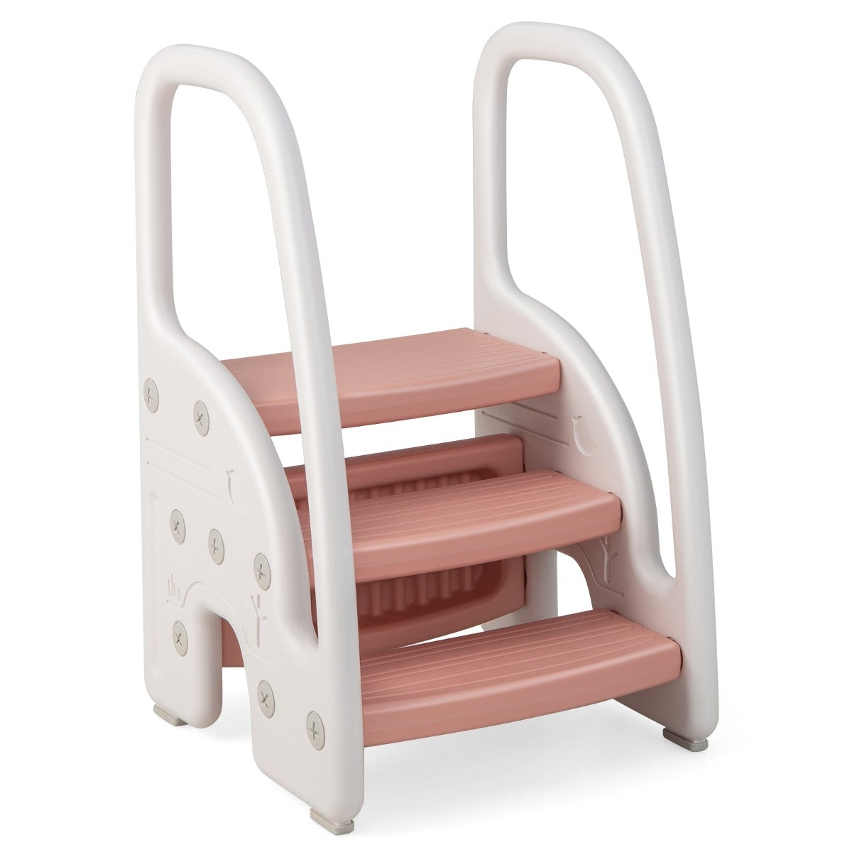 0783501341529 - 3 Step -Haken für Kinder Kletterhilfe mit Sicherheitsgriffen 50 kg belastbar rosa