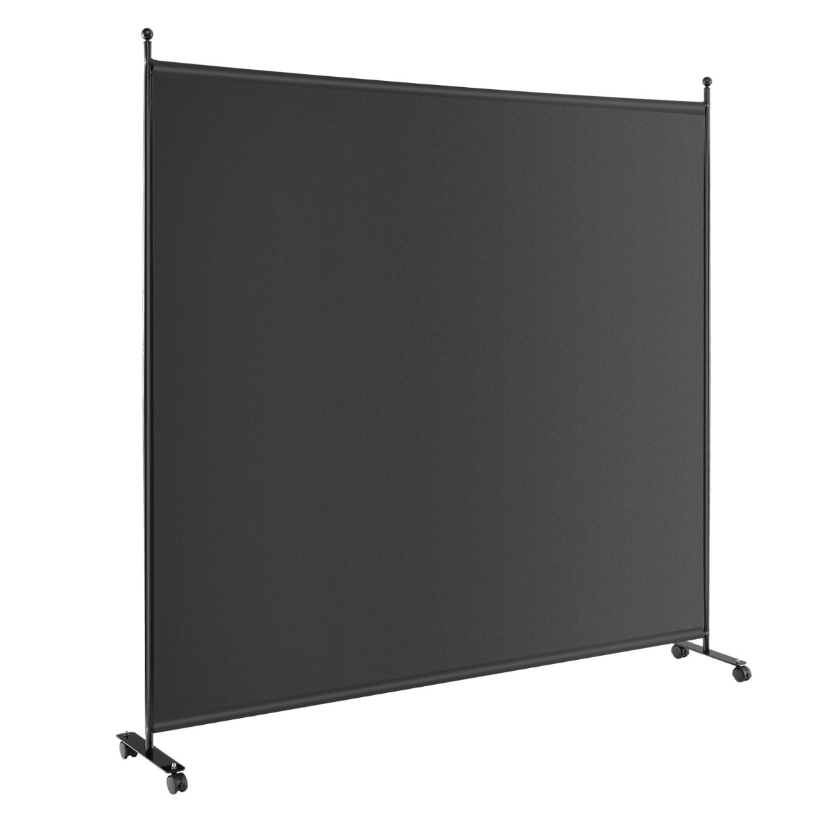 0783501367062 - Costway Einzelraumtrenner mit einem paneelbreiten Sichtschutz 184 x 30 x 184 cm schwarz