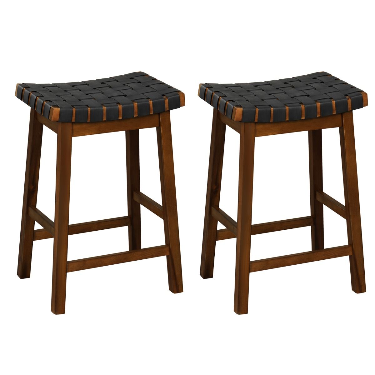 0783501423607 - Barstools Woven - Kunstleder - Max 150 kg - 44 x 35 x 65 cm - Braun