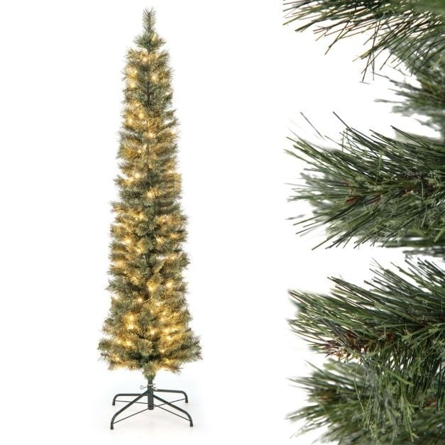 0783501424864 - Künstlicher Weihnachtsbaum Pencil Shape - 105 LED - 180 cm - Grün