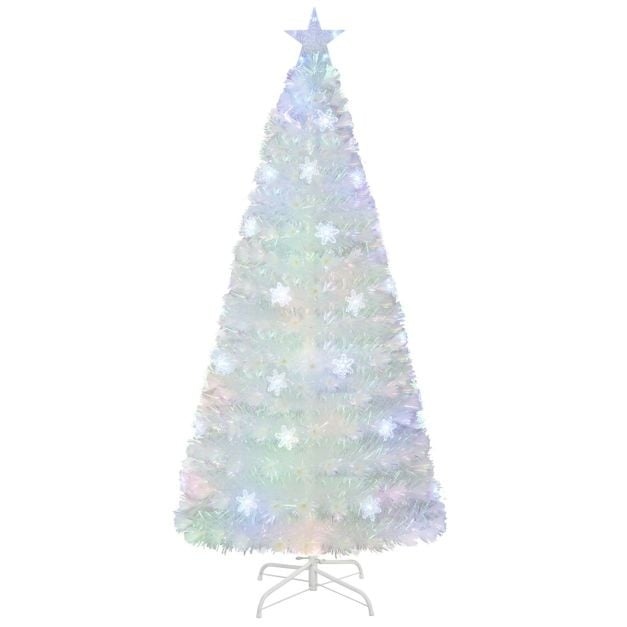 0783501426059 - Weihnachtsbaum - 180 cm - Beleuchtet - Fiberglas - Weiß