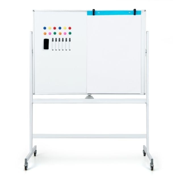 0783501426226 - Whiteboard - Doppelseitig - Auf Rädern - 120 x 90 cm