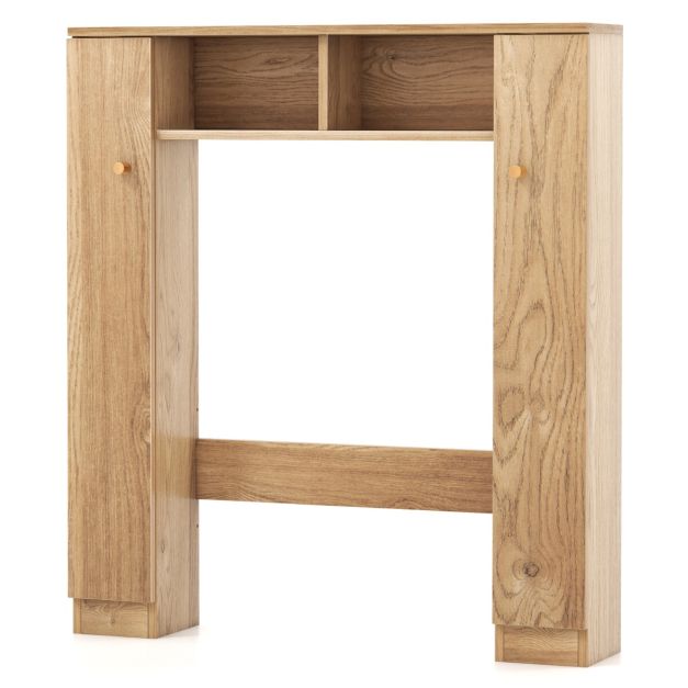 0783501427865 - Toilettenschrank mit Doppeltür - Holz - Braun - 875x18x98 cm