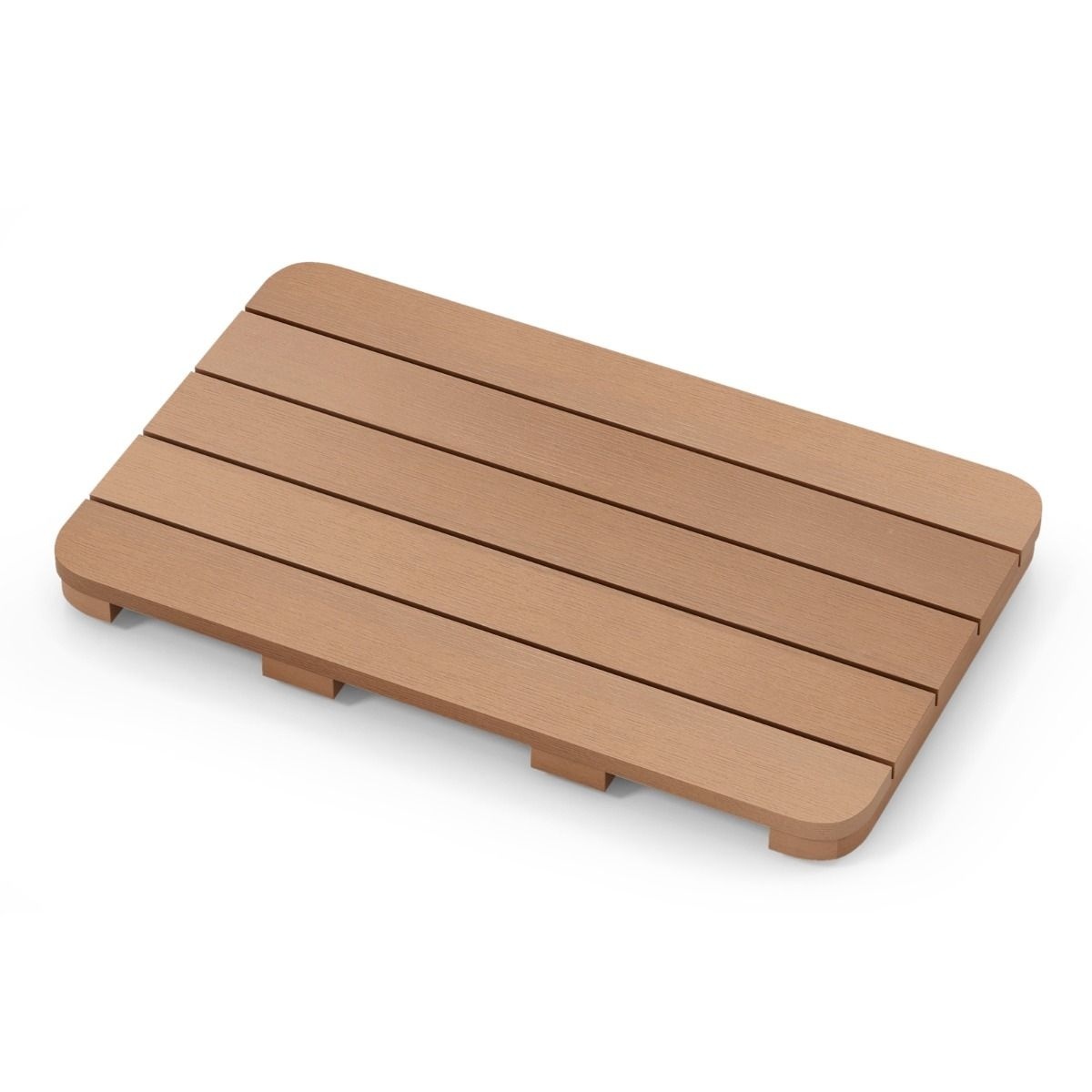 0783501428367 - Badematte - Kunststoff - Max 150 kg - 55 x 34 x 5 cm - Braun
