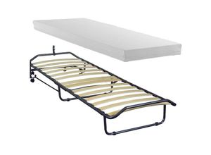 0784196610495 - Toscohome - Klappbares Kinderbett mit Matratze 80X190 cm für Nachttisch - retepiegh