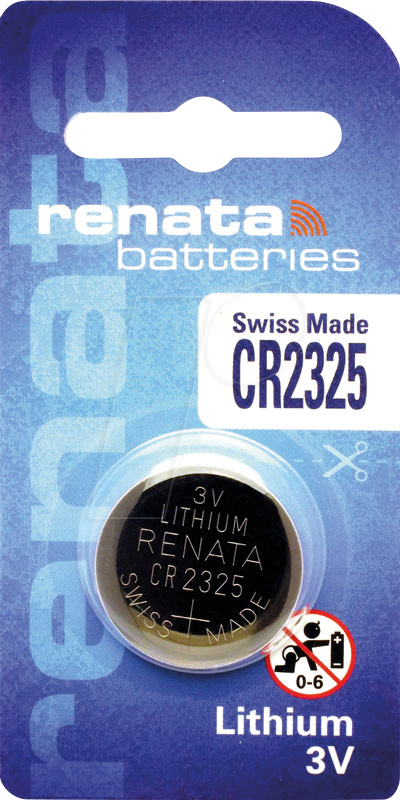 0785618126617 - CR 2325 REN - Lithium-Knopfzelle 3 V 190 mAh 23 x 25 mm