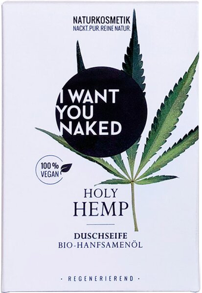 0785983389297 - I Want You Naked Körperpflege Duschseife Holy Hemp Duschseife Bio-Hanfsamenöl 100 g