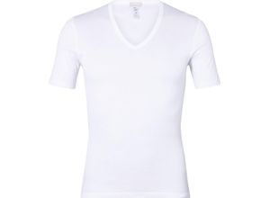 0786337128555 - HANRO Cotton Pure Unterhemd V-Ausschnitt Kurzarm für Herren weiß S