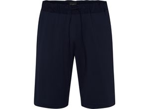 0786337347611 - HANRO Schlafshorts uni Tunnelzug für Herren blau XXL