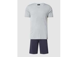 0786337388355 - Herren Kurzer Pyjama - Day & Night grau