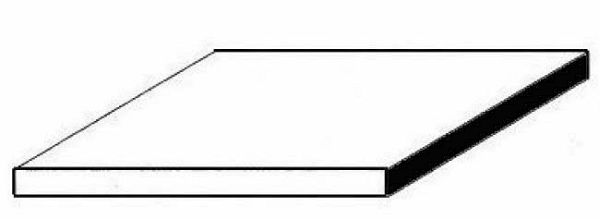 0787026090061 - Durchsichtige Polystyrolplatte 150x300x025 mm 2 Stück