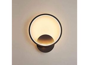 0788285607052 - Wandlampe Innen 13W LED-Wandleuchte Für den Innenbereich Wandleuchte rund schwarz Beleuchtung für Flur Schlafzimmer Wohnzimmer Treppe 3000 0788285607052 - Wandlampe Innen 13W LED-Wandleuchte Für den Innenbereich Wandleuchte rund schwarz Beleuchtung für Flur Schlafzimmer Wohnzimmer Treppe 3000