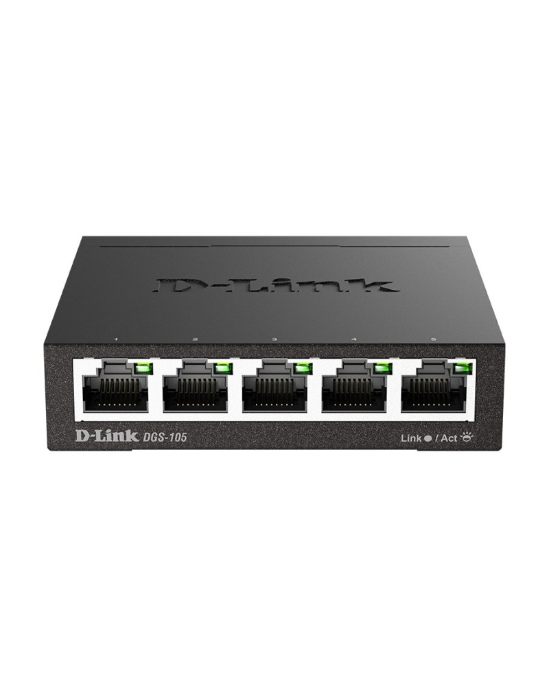 0790069368226 - DGS-105 5-Port Gigabit Desktop Switch mit Metallgehäuse (DGS-105 E)