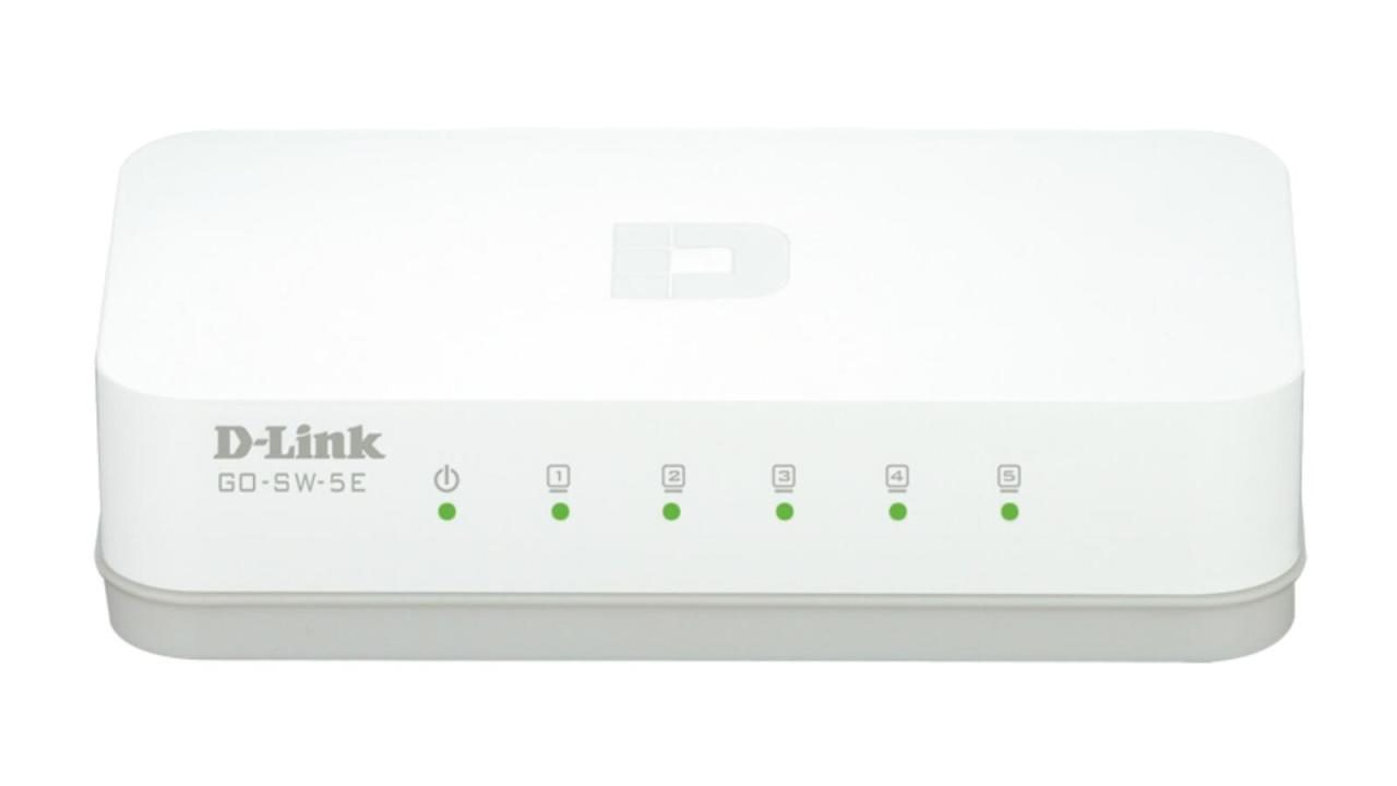 0790069388262 - dlinkgo 5-Port Fast Ethernet Easy Desktop Switch GO-SW-5E - Switch - 5 Anschlüsse