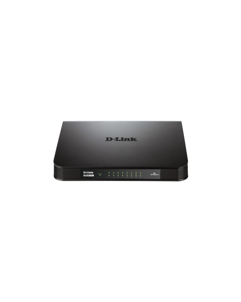 0790069396618 - D-Link GO-SW-16G Unmanaged L2 Gigabit Ethernet (10 100 1000) 1U Schwarz