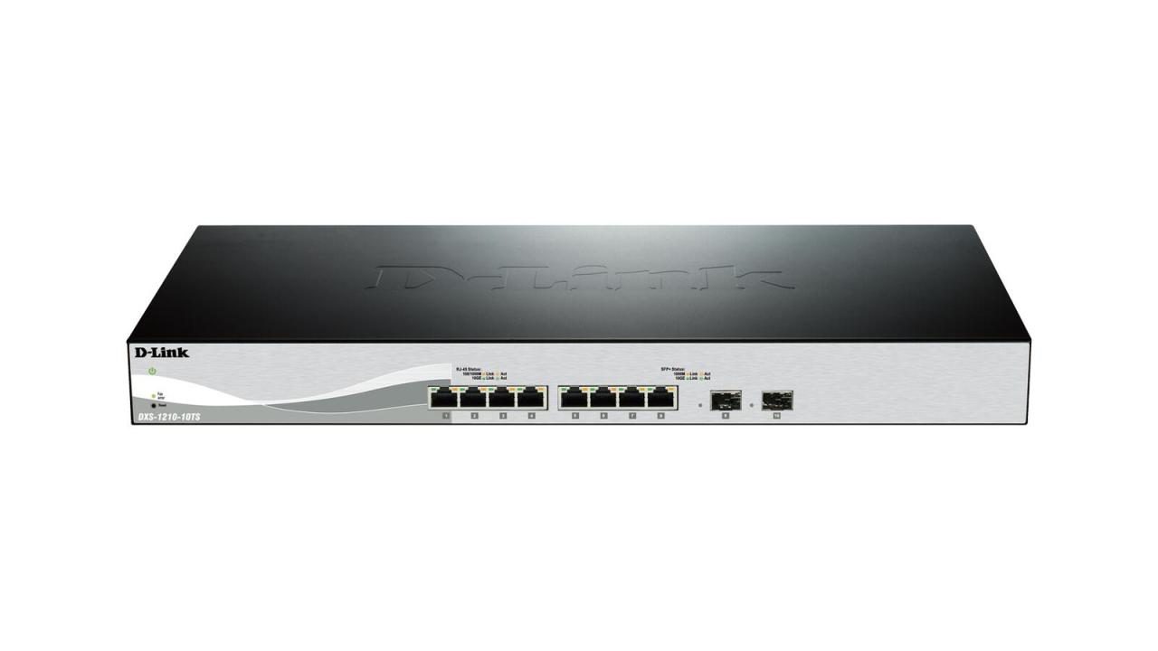 0790069409325 - D-Link DXS 1210-10TS - Switch - managed - 8 x 10GBase-T + 2 x 10 Gigabit SFP+