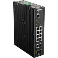 0790069433504 - D-Link DIS 200G-12PS - Switch - managed - 10 x 10 100 1000 (8 PoE+) + 2 x SFP - an DIN-Schiene montierbar wandmontierbar - PoE+ (240 W)