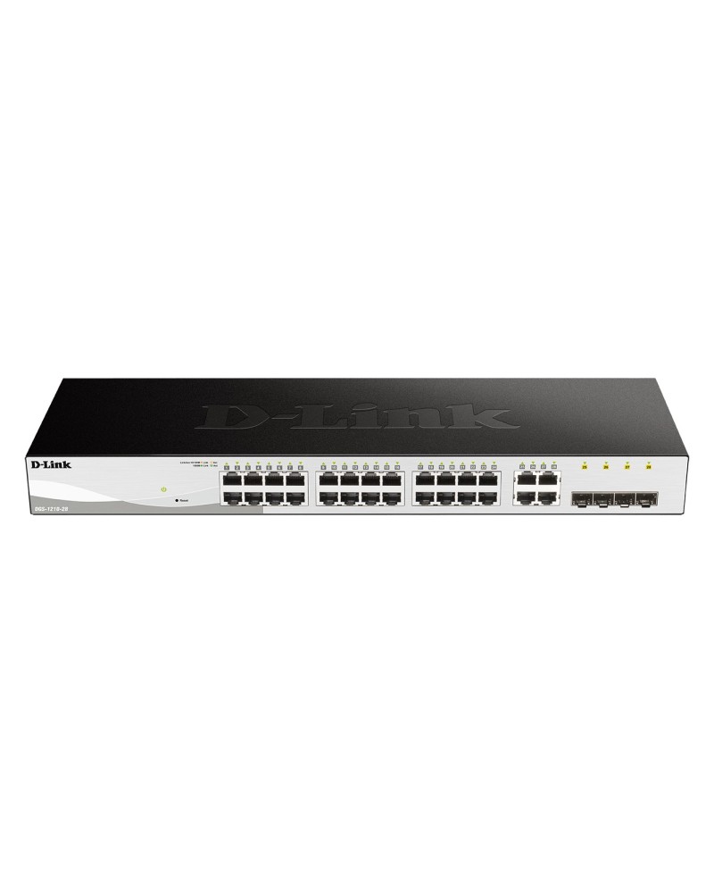 0790069467769 - D-Link Web Smart DGS-1210-28 - Switch - managed - 24 x 10 100 1000 + 4 x Gigabit SFP - Desktop an Rack montierbar