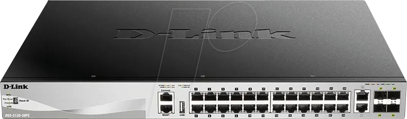 0790069469947 - DGS-3130-30PS 30-Port POE Switch (24 x 10 100 1000BASE-T PoE + 2 x 10GBASE-T + 4 x 10G SFP+)