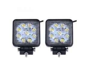 0793579950899 - Planet Shop - 2x Spotlight 27W Square Led Arbeitslicht 9 Led 3W Tiefe Auto Boot