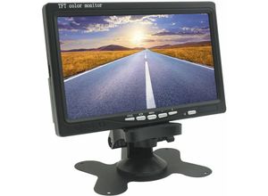 0793579951872 - Planet Shop - 7-Zoll-TFT-LCD-Farbmonitor mit Fernbedienung für Auto Camper Home