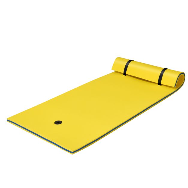 0794094543122 - Schwimmende Wassermatte Coast - XPE-Schaum - 220 x 90 x 4 cm - Langlebige Schwimmmatte für Entspannung im Wasser - Gelb Blau 0794094543122 - Schwimmende Wassermatte Coast - XPE-Schaum - 220 x 90 x 4 cm - Langlebige Schwimmmatte für Entspannung im Wasser - Gelb Blau