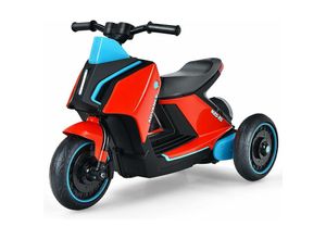 0794094557013 - 6V Elektro Kinderdreirad Simuliertes Elektromotorrad mit Licht & Pedal & Musik & Hupe Elektrofahrzeug für Kinder ab 3 Jahren Geschwindigkeit 24-4