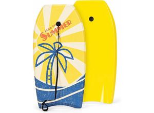 0794094557501 - GOPLUS 93x47cm Bodyboard mit Fuss-Zugseil Schwimmbrett  Surfboard Surfbrett für Meer Pool SUP-Board leichtes Gewicht von 07kg für Jugendliche