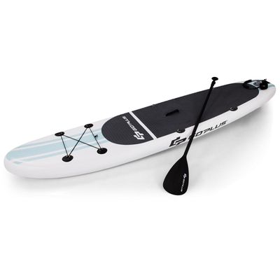 0794094566596 - Stand Up Paddling Board mit Sitz inkl Rucksack Pumpe verstellbares Paddel Sicherheitsleine Bungee-Seil und Reparaturset sup Board 150kg