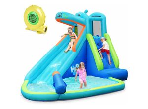 0794094595688 - GOPLUS Hüpfburg mit Wasserrutsche 3 Verschiedene Varianten Aufstellpool aus Oxford-Material mit PVC-Beschichtung Spielburg für Kinder über 3