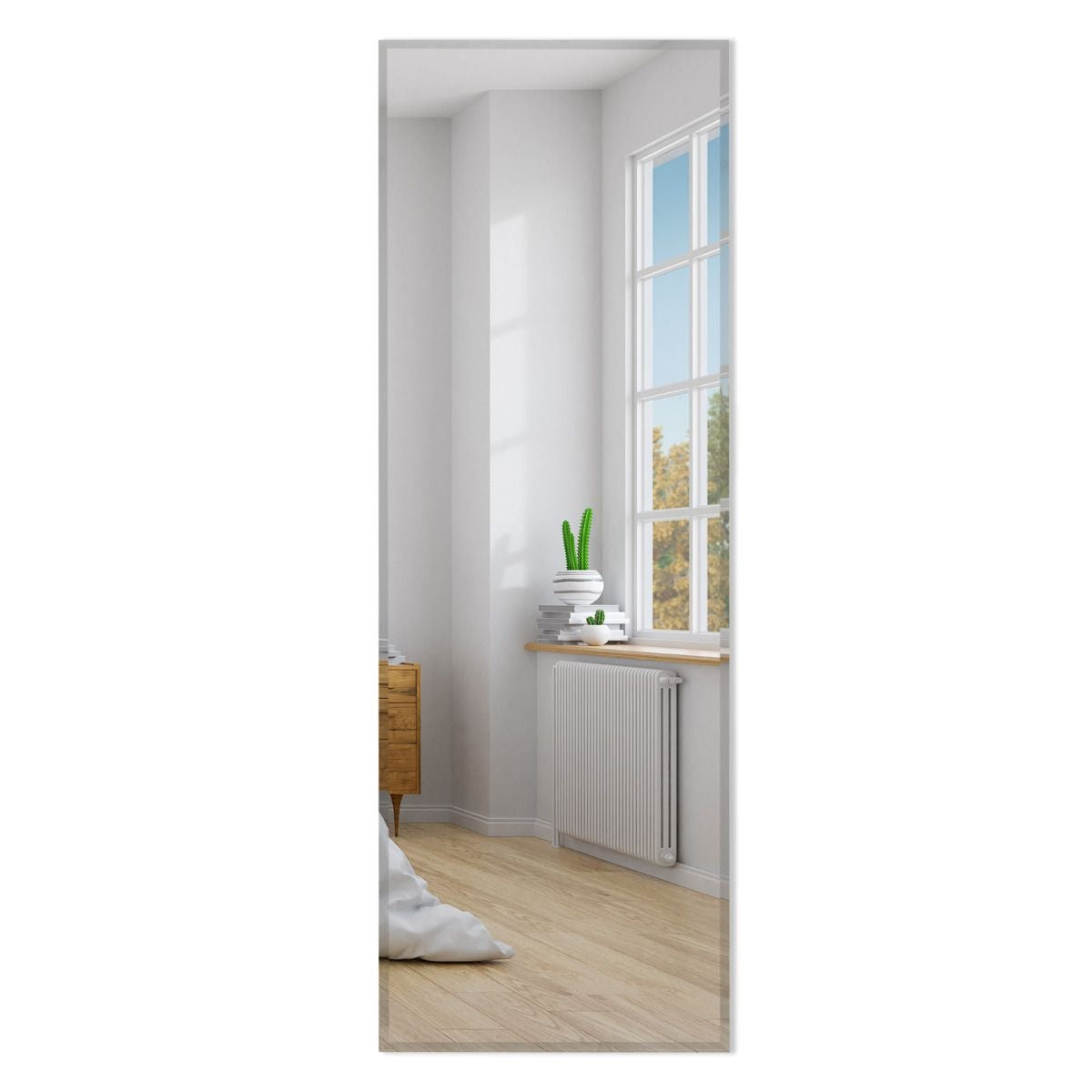 0794094640432 - Costway rechteckige Wand- Ganzkörperebene mit einer Schräge 110 x 38 cm