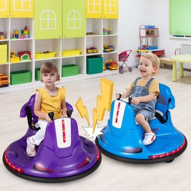 0794094642139 - 6V Aufsitz Kinder Autoscooter 360 Grad Spinning & Vorwärts- und Rückwärtsfunktion