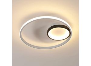 0794114314039 - Aiskdan - Moderne LED-Deckenleuchte 40W - Schwarze runde Deckenleuchte 4500LM Warmweißes Licht 3000K für Schlafzimmer Küche Flur Badezimmer