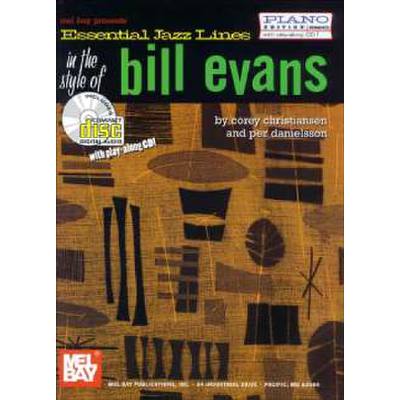 0796279081535 - Essential Jazz lines in the style of Bill Evans