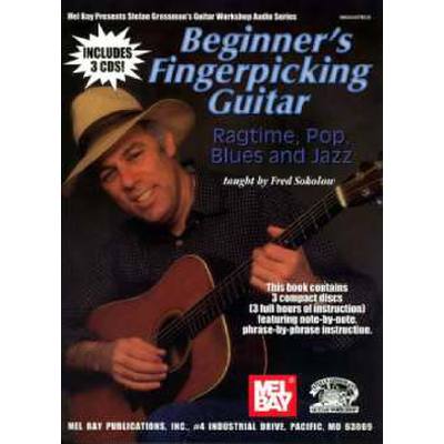 0796279091008 - Beginners fingerpicking guitar | Ragtime Pop Blues + Jazz