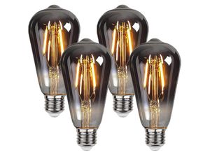 0796288156187 - Oihpaw - Edison Vintage Glühbirne ST64 E27 4W 2700K led Glühbirne Nostalgie Vintage Antike Glühbirne 4 Stück Warmweiß