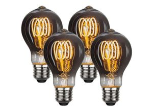 0796288156200 - Edison Vintage Glühbirne A60 E27 4W 2700K led Glühbirne Nostalgie Vintage Antike Glühbirne 4 Stück Warmweiß - Oihpaw