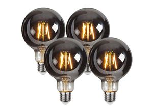 0796288156217 - Edison Vintage Glühbirne G95 E27 4W 2700K led Glühbirne Nostalgie Vintage Antike Glühbirne 4 Stück Warmweiß - Oihpaw