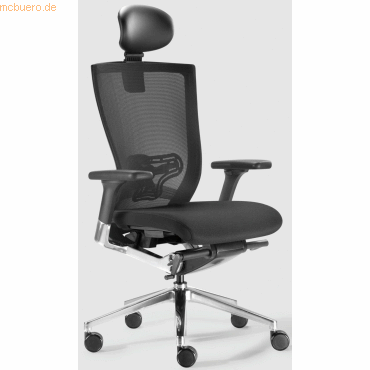 0796376510945 - Bürodrehstuhl Xchair Netzlehne Kopfstütze Aluminiumfußkreuz NE0 0796376510945 - Bürodrehstuhl Xchair Netzlehne Kopfstütze Aluminiumfußkreuz NE0