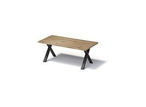 0796376528759 - Fortis Table Regular 2000 x 1000 mm gerade Kante geölte Oberfläche X-Gestell Oberfläche P natürlich   Gestellfarbe 333 schwarz