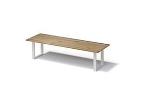 0796376531216 - Fortis Table Regular 3000 x 1000 mm gerade Kante geölte Oberfläche O-Gestell Oberfläche P natürlich   Gestellfarbe 396 verkehrsweiß