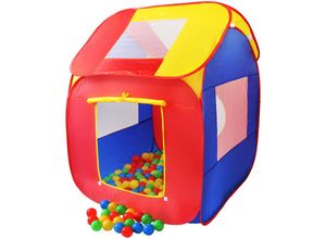 0796856335495 - Spielzelt + 200 Bälle + Tasche Kinderzelt Bällebad Haus Kinderspielzelt - Mehrfarbig - Kiduku