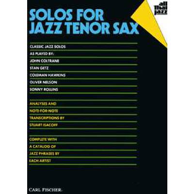 0798408003814 - Solos for Jazz Tenor Sax