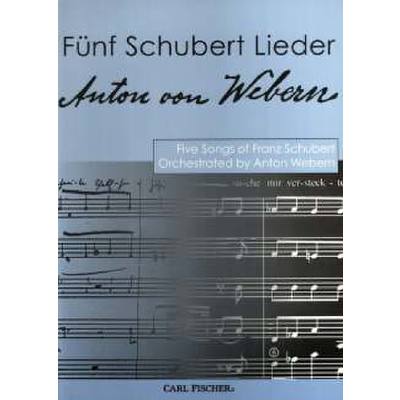 0798408039585 - 5 Schubert Lieder