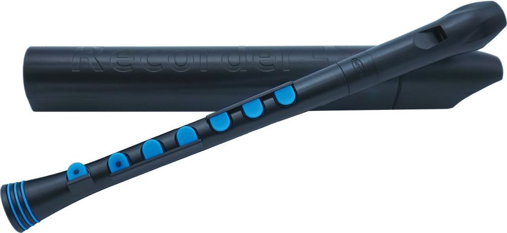 0799439559998 - Sopran Blockflöte NUVO Recorder+ schwarz-blau besonders einfache Griffweise