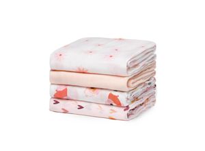 0799787260331 - Momcozy Muslin Swaddle Blanket Babytuch 4 Pack bedruckt