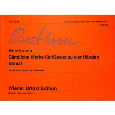 0800522001284 - Sämtliche Werke für Klavier zu vier Händen 1