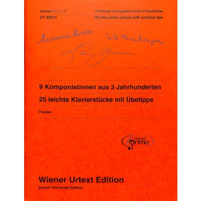 0800522003684 - 9 Komponistinnen aus 3 Jahrhunderten | 25 kleine Klavierstücke mit Übetipps